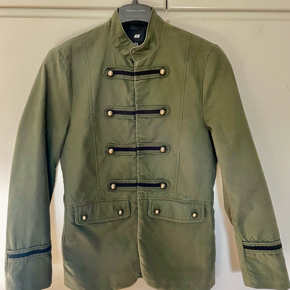 H&M Men's Military Style Green Jacket - LIKE NEW